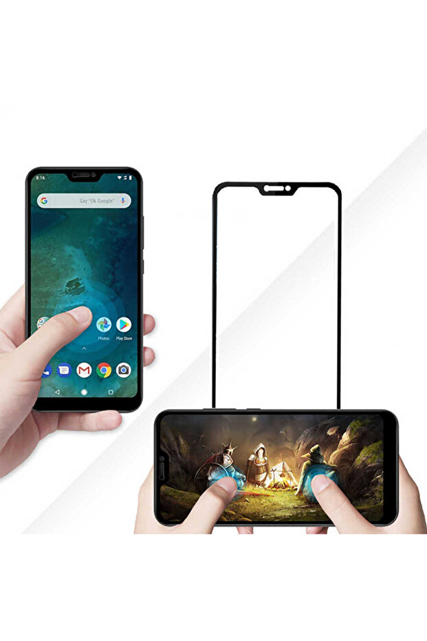 واقي شاشة سيراميك مي 8 لايت دافين - أسود - 3