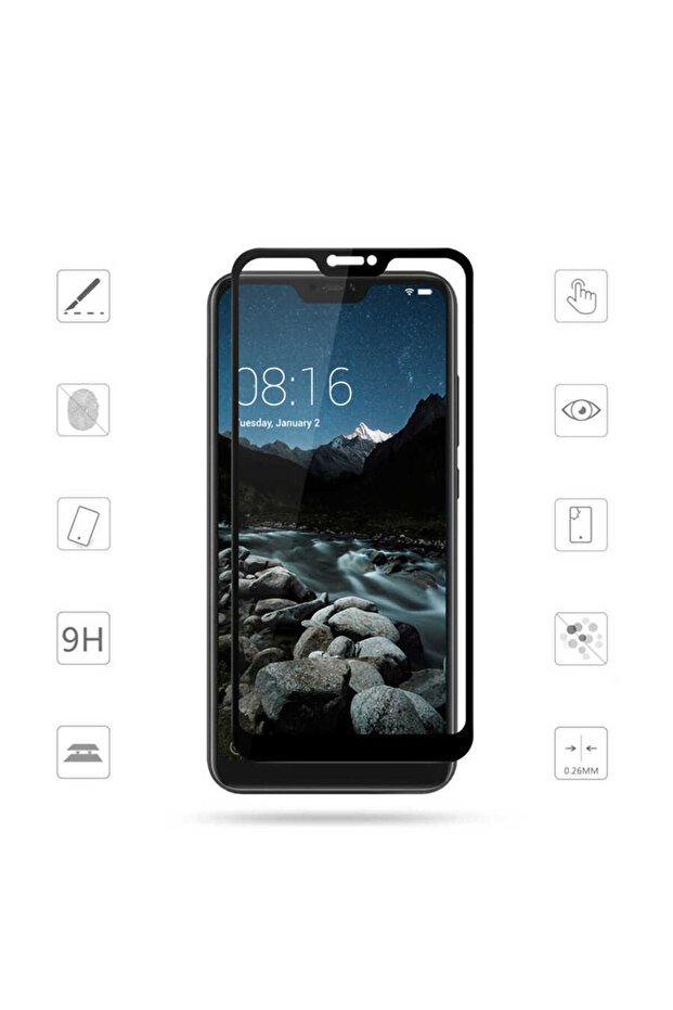 واقي شاشة سيراميك متوافق مع هاتف Xiaomi Mi 8 Lite - 4