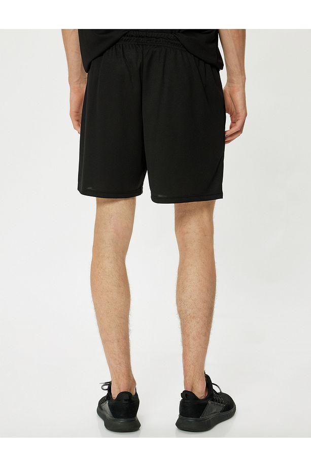 Spor Şort Basic Beli Bağcıklı Cep Detaylı - 4