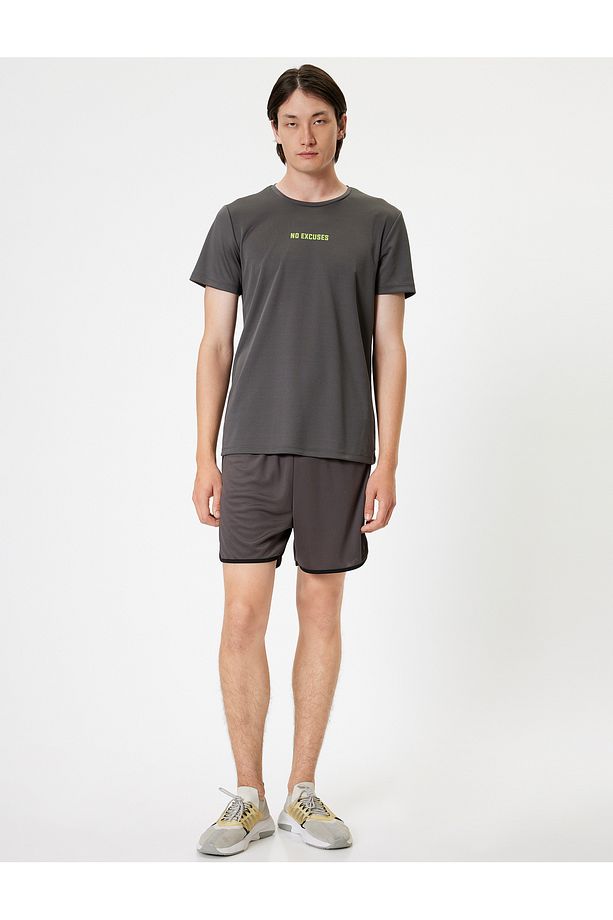 Spor Şort Oversize Beli Bağcıklı Kısa Biyeli - 2