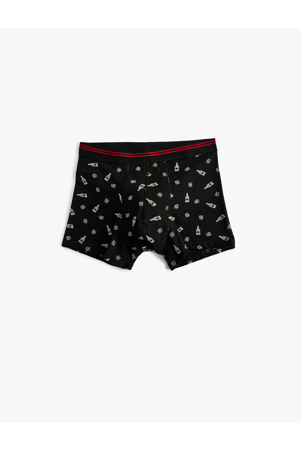 Baskılı Pamuklu 3'lü Boxer Seti - 5