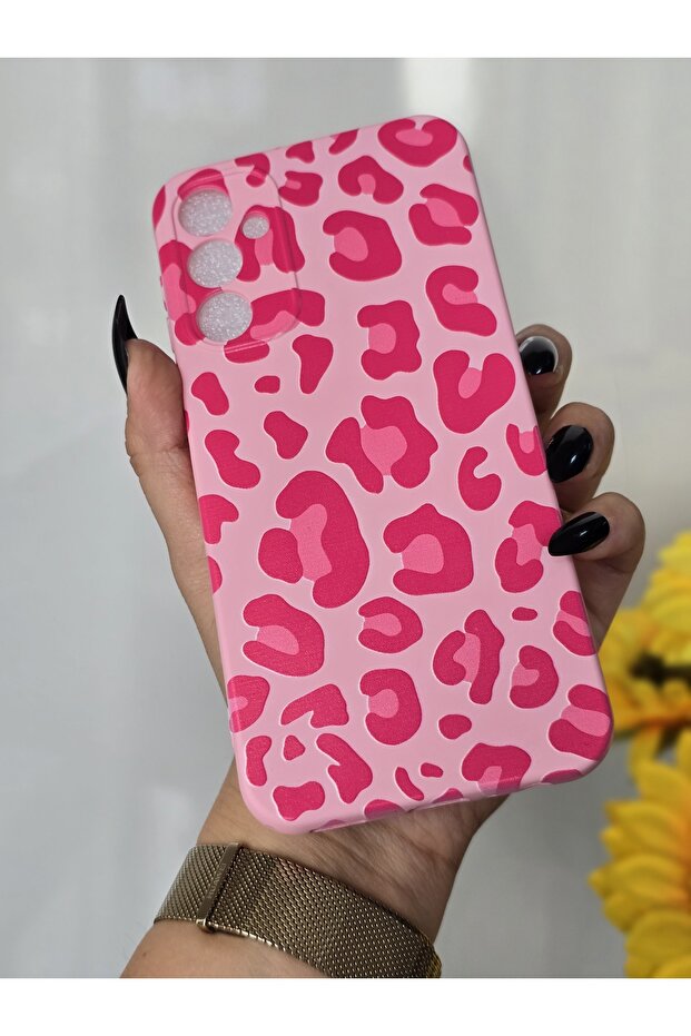 Samsung Galaxy A24 Compatible Velvet Inside Launch Leopard Printed Case - 4