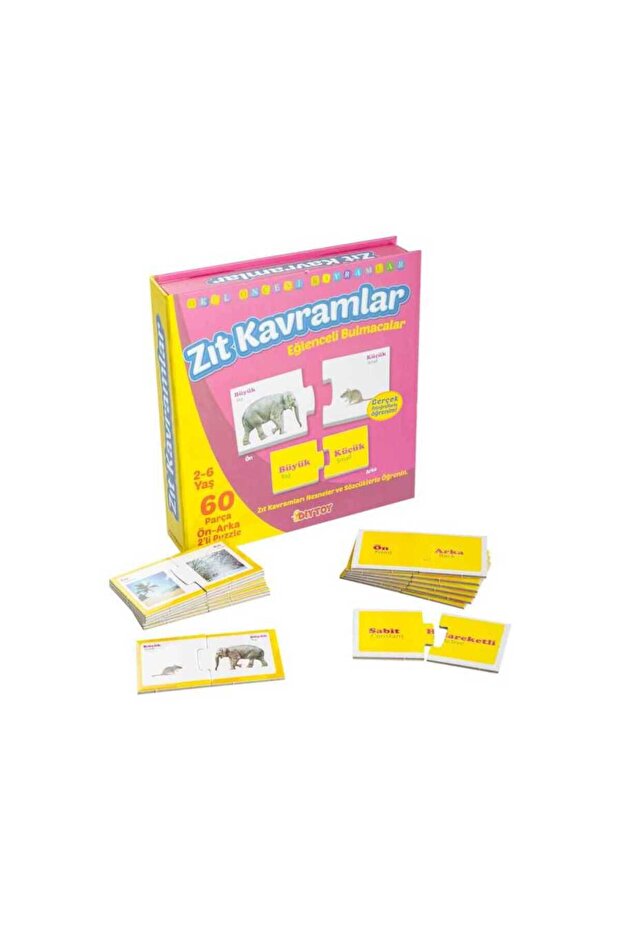 لغز مزدوج الجوانب مكون من 60 قطعة من Taba Diytoy Fun Opposite Concepts