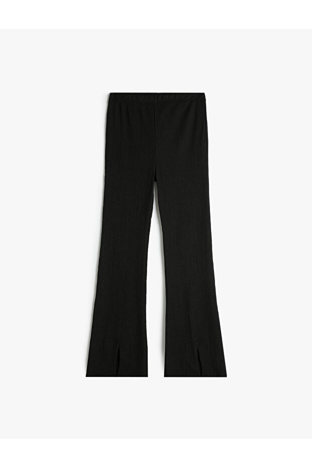 Basic Spanish-Style Trousers with Elastic Waistband