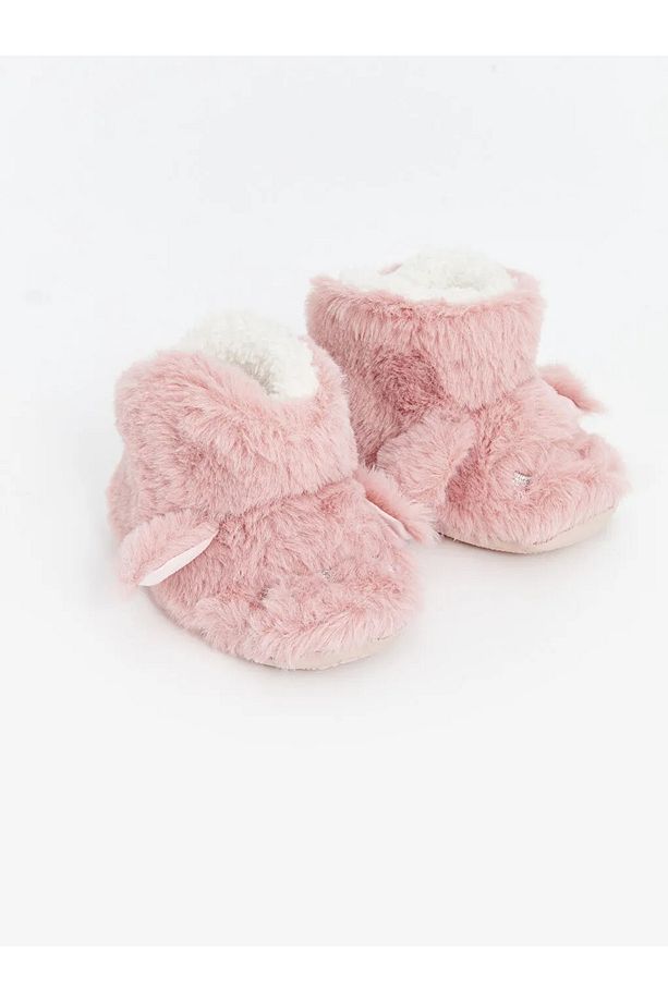 LCW STEPS Tatlı Pembe Kız Bebek Yürüme Öncesi Ev Ayakkabısı - 1