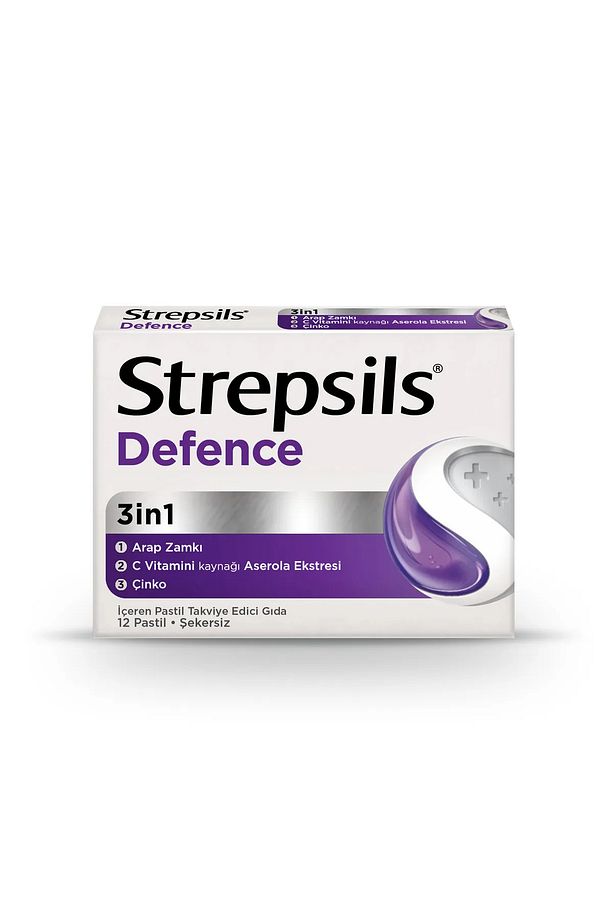 Strepsils Defence 3in1 Pastil 12'li - 1
