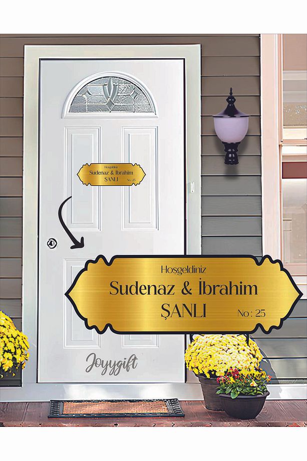 Metal Plexi Kapı İsimliği, Gold & Gümüş Kapı Numarası, Posta Kutusu İsimliği - 1