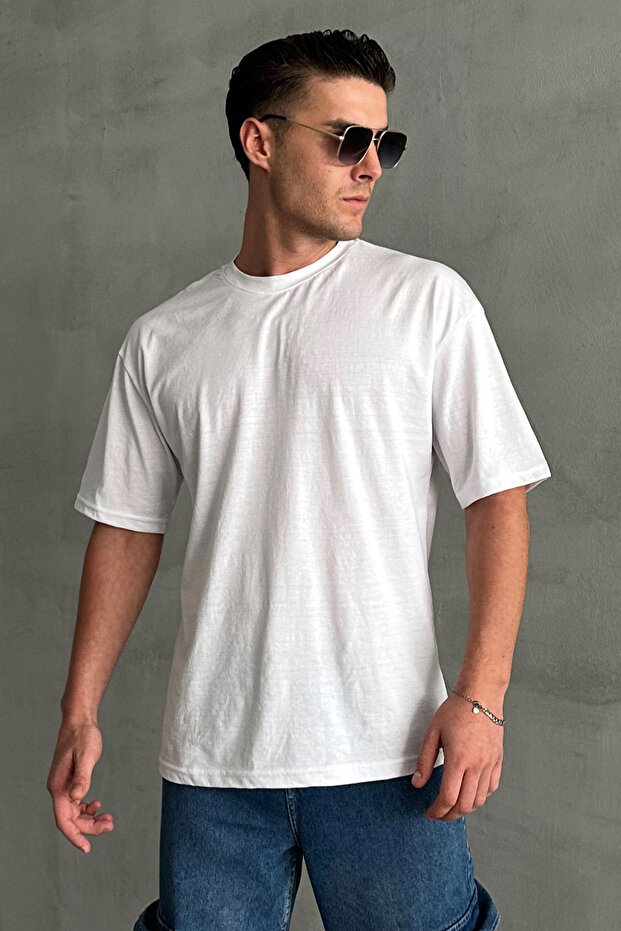 Ανδρικό μπλουζάκι Oversize - 1
