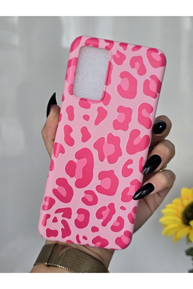 حافظة متوافقة مع هاتف OPPO A16 / A55 مصنوعة من المخمل الداخلي بطباعة الفهد - 2