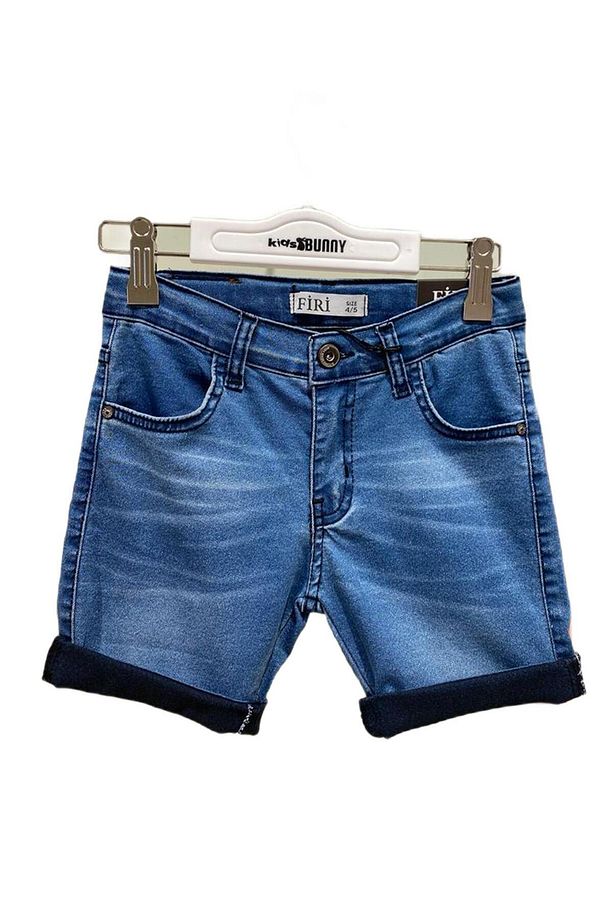 Kot Capri Erkek Şort - Mavi - 1