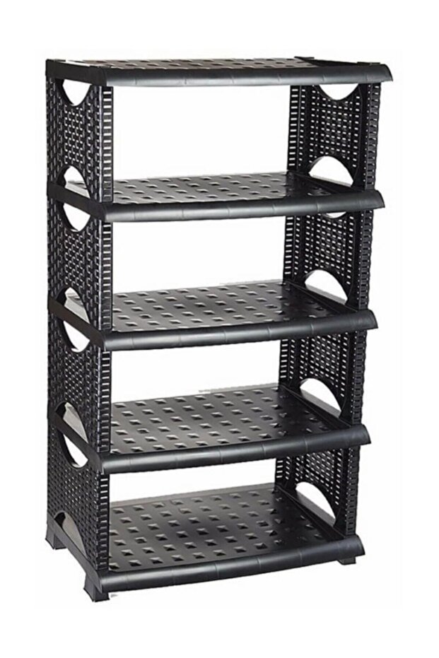 Rattan Ayakkabılık Siyah - 1