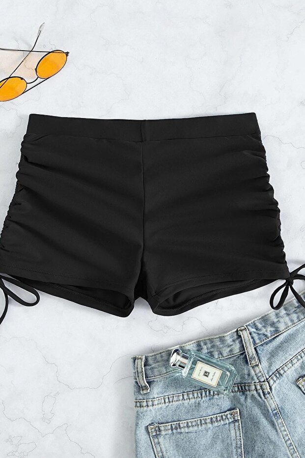 شورت سباحة برباط قابل للتعديل من الجانب - 5