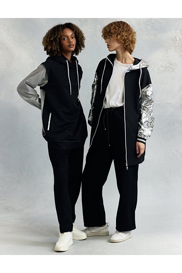 سترة مطلية بالرقائق السوداء - 2