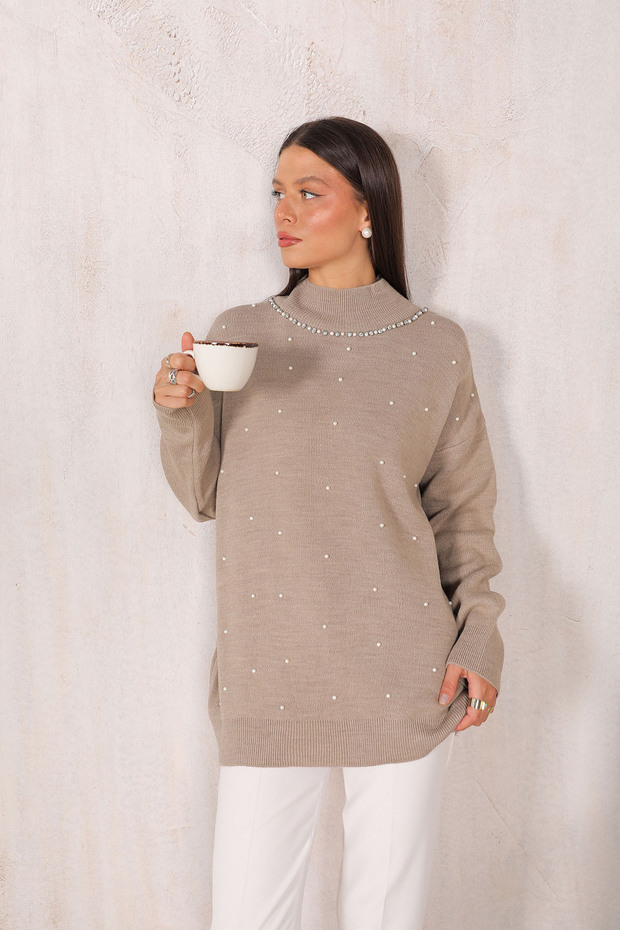 Pearl Knitwear Sweater Brown