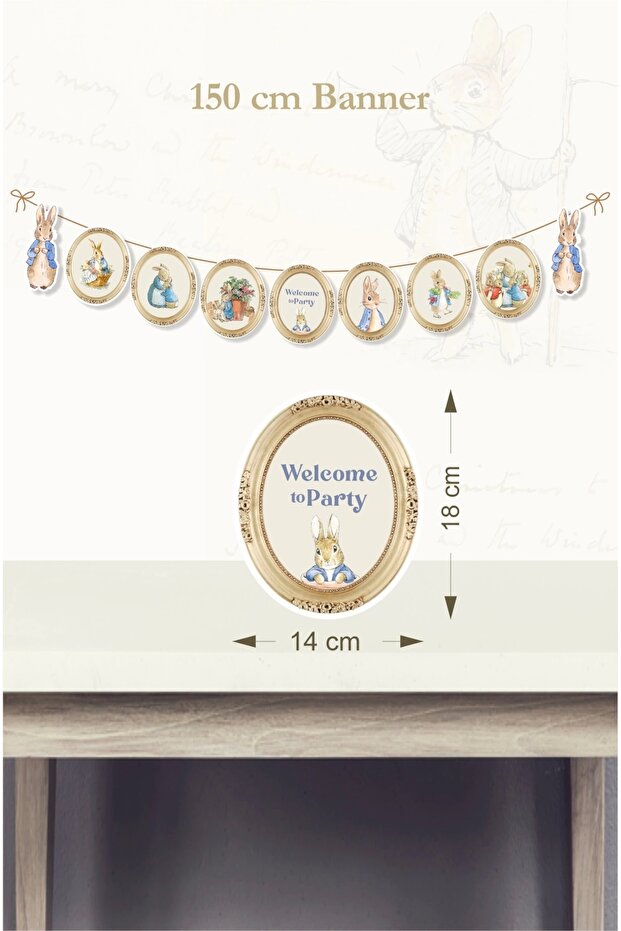 Peter Rabbit Rabbit Themed Large Banner *Thick Paper 150cm
