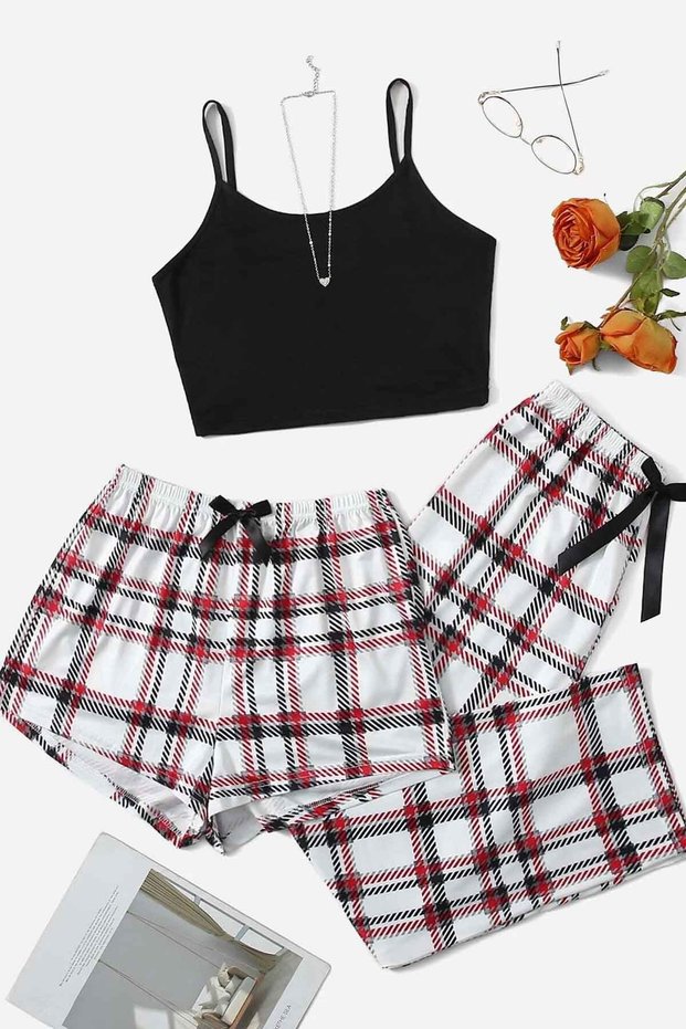 Printed Ultra-Soft Suspender 3-Pack Sleepwear Set