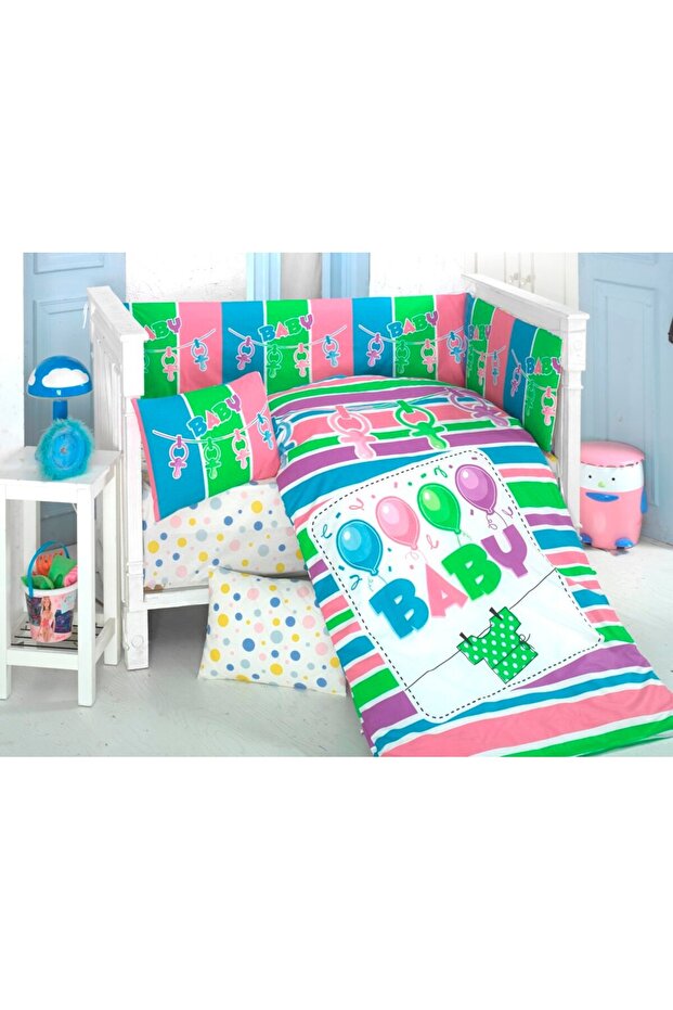 Baby Sleeping Set 8 Pieces Ranforce 100% Cotton /baby