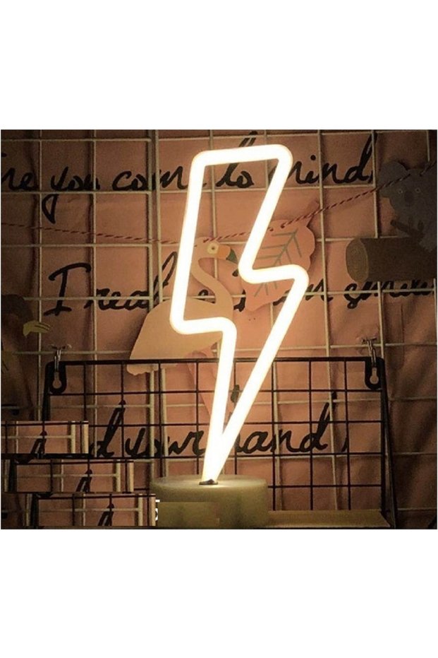 Lightning Neon Lamp, Sari, 31X11