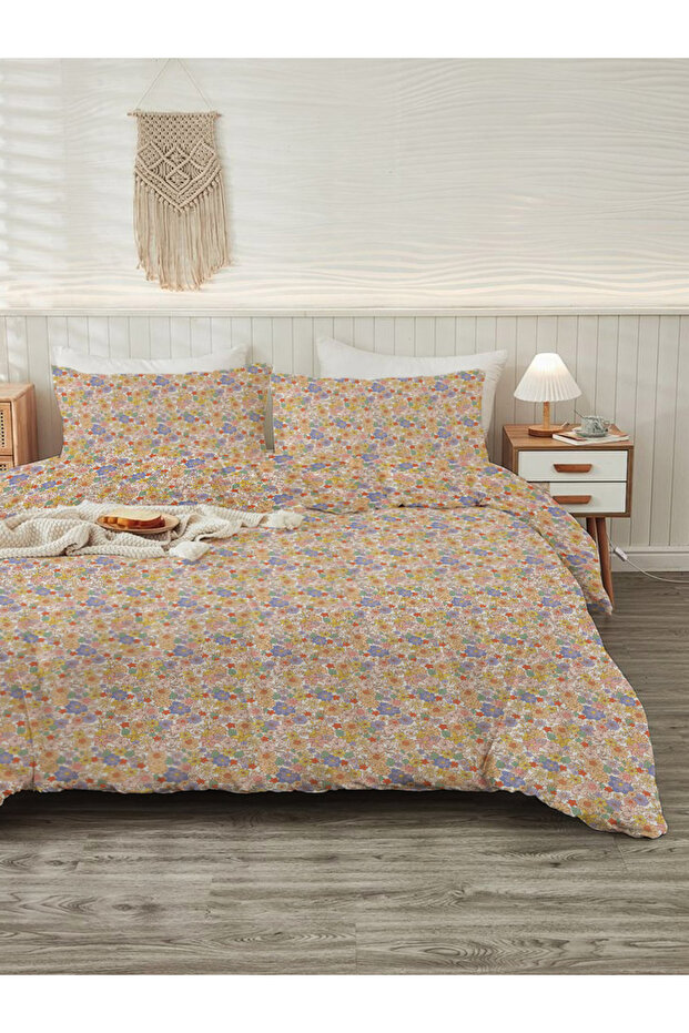 طقم غطاء لحاف مزدوج منقوش حديث مقاس 200 × 220 سم مكون من قطعتين مقاس 50 × 70 سم
