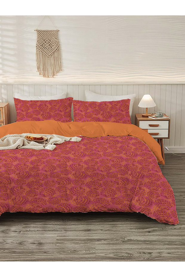 طقم غطاء لحاف مزدوج منقوش حديث مقاس 200 × 220 سم مكون من قطعتين مقاس 50 × 70 سم