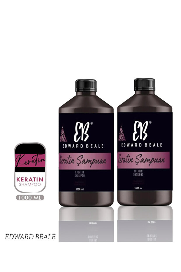 Eb Edward Beale 1000ml 2 Pack Keratin Shampoo Professional Hair Salon Quality Color and Shine!