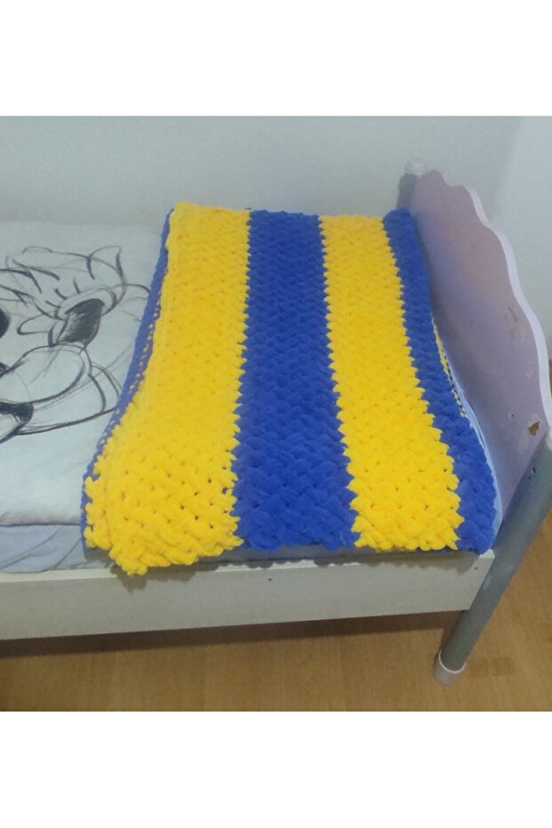 El Örgüsü Puffy Tek Kişilik Battaniye - 5