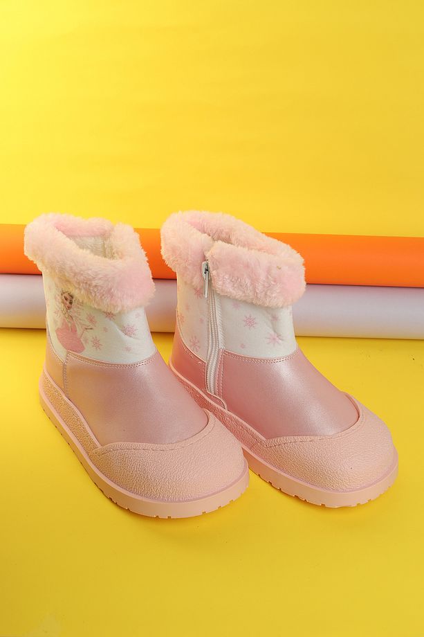 Unisex Sıcak Tutan Astarlı Chunky Kaymaz ve Rahat Taban  Çocuk Kışlık Bot Kışlık Çocuk Bot - 6