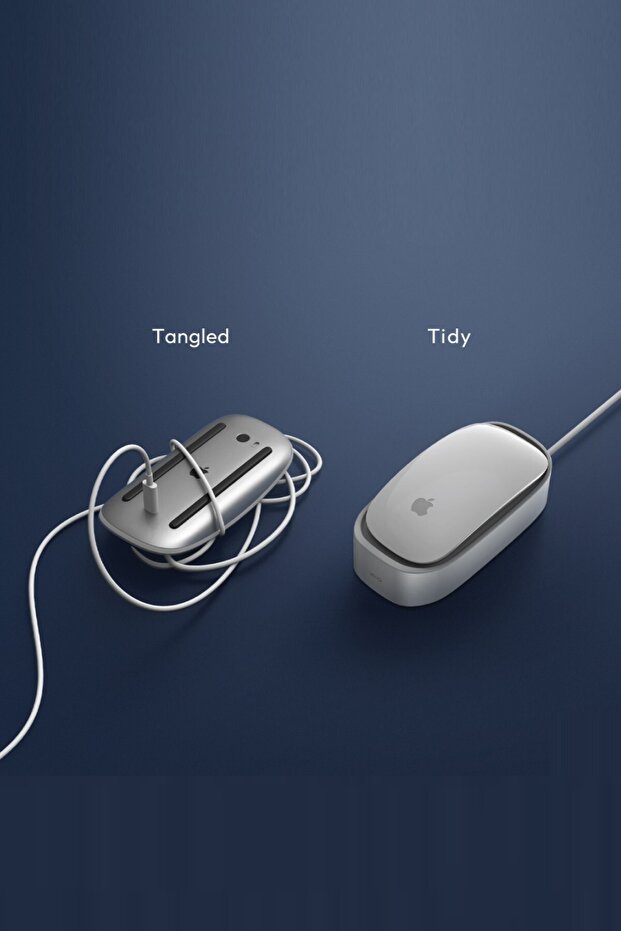 Apple Magic Mouse Pro Uyumlu  Şarj İstasyonu Nova Serisi Minimalist Tasarım - 7