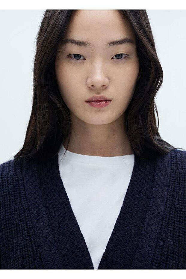 Düğmeli Oversize Hırka - 5