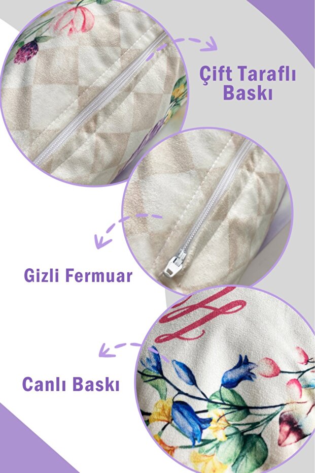 Yılbaşı Özel Set 4 Adet Kırlent 1 Adet Runner - 2