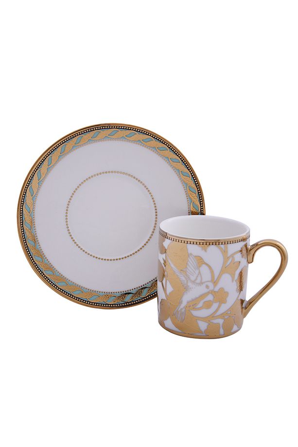 Farrah 6 Lı Bone Kahve Fincan Seti - 1