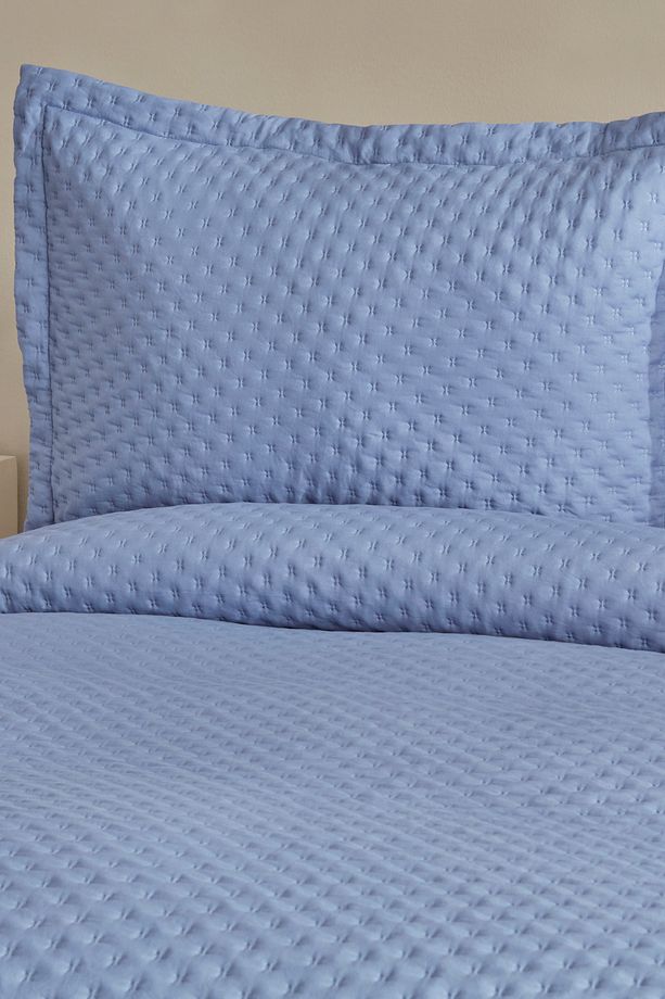 Breeze Soft Tek Kişilik Yatak Örtüsü İndigo - 3