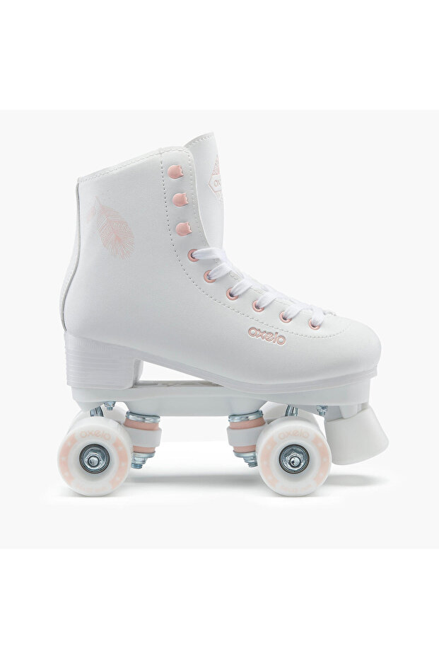 Decathlon Oxelo Yetişkin Dört Tekerlekli Paten - Beyaz - QUAD 100
