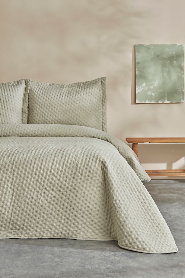 Breeze Soft Tek Kişilik Yatak Örtüsü Adaçayı - 2