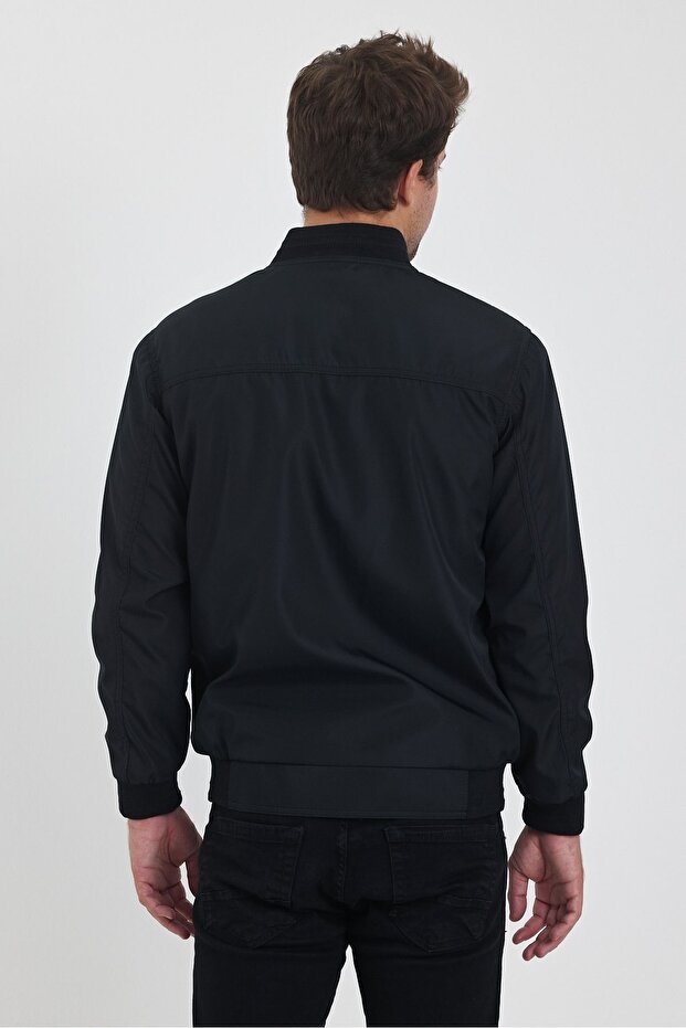 Erkek Siyah Mevsimlik Mont - 5