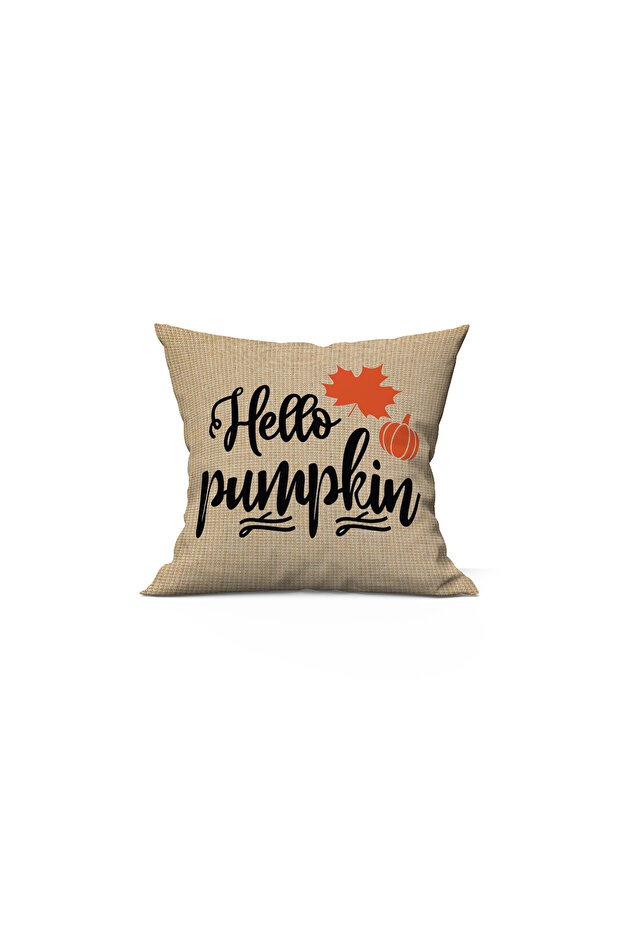 Autumn Themed 43X43 Velvet Cushion Cover