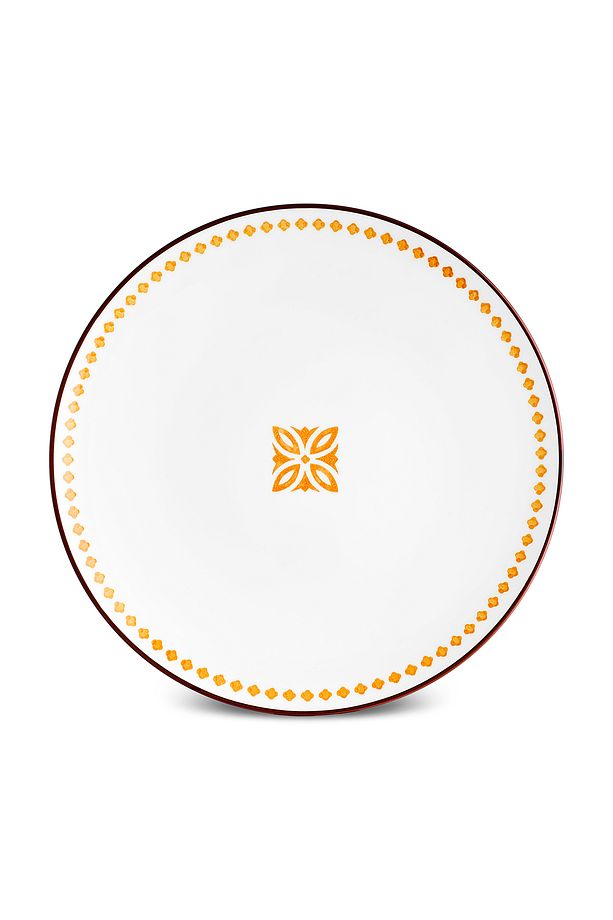 Jofy Desenli Servis Tabağı 27 Cm Sarı - 3
