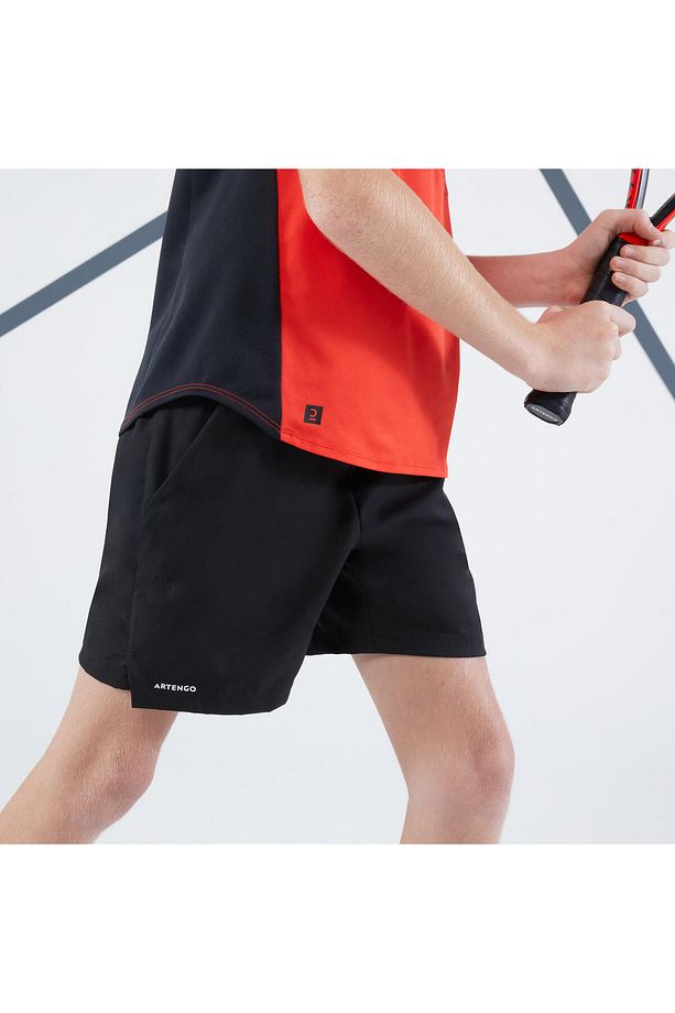 Artengo Çocuk Tenis Şortu - Siyah - Tsh Dry - 3