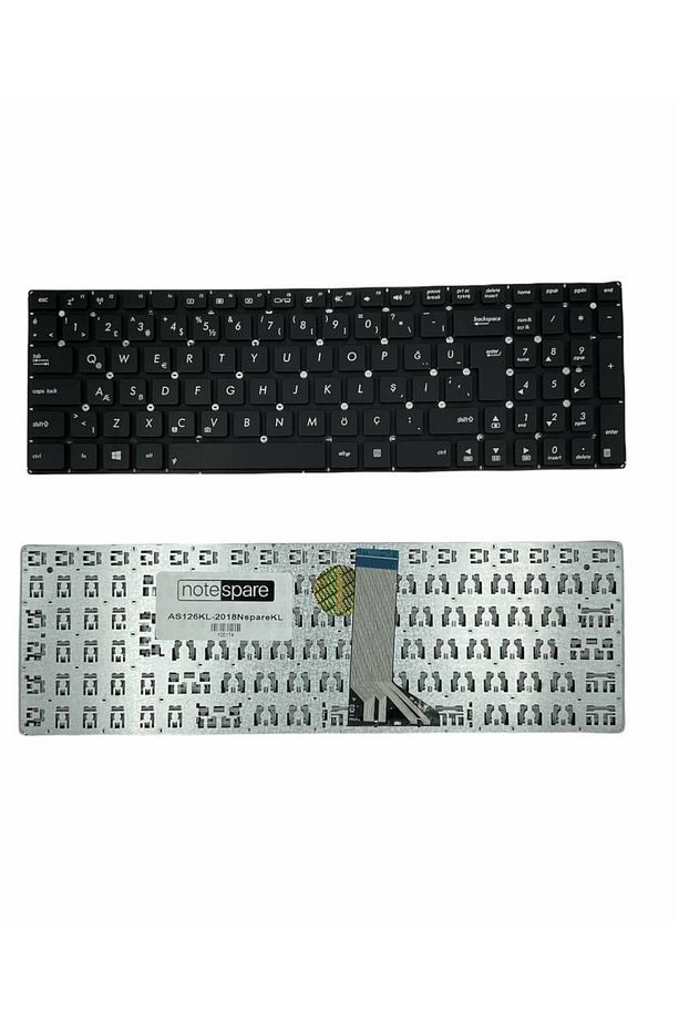 Asus ile Uyumlu X555QG-XX201S, X555YI-XO014T, X555YI-XO103T Notebook Klavye Siyah TR - 1
