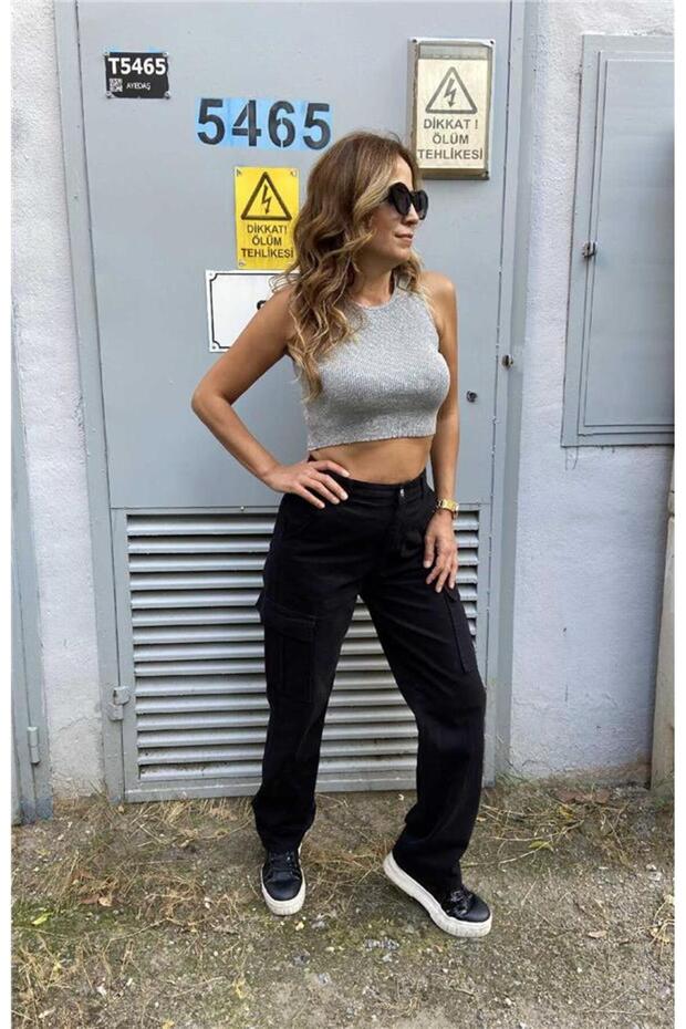 Eskitme Kargo Pantolon - 1