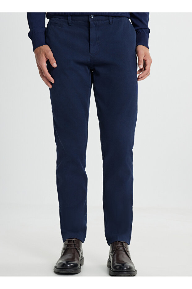 Altınyıldız Classics Normal Bel Slim Fit Lacivert Erkek Pantolon COE012510109_PANTOLON YAN CEP PARCA - 1