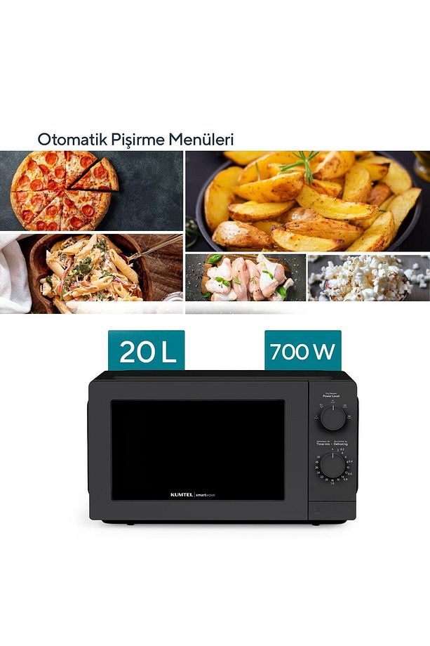 HMIN-05 700W Inverter Mikrodalga Fırın - Siyah - 3