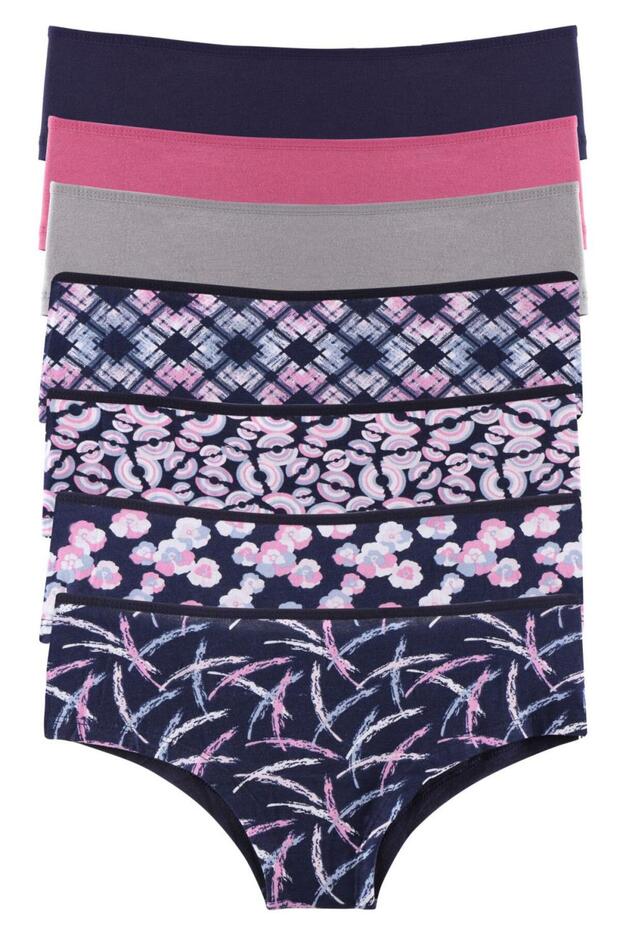 Women's Panties Shorts 7 Pack Lycra MIXCOLOR