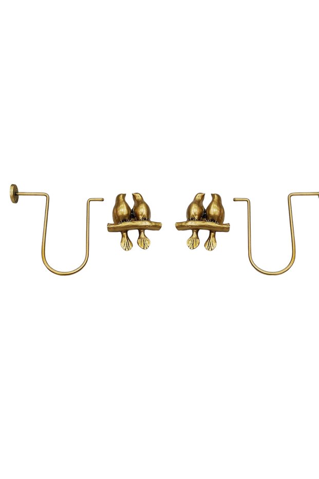 Bird Renso Curtain Collection Accessory 2Pcs. Gold
