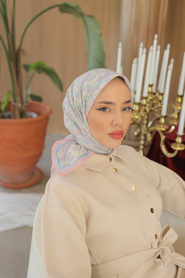 Melisa Desen Soft Pamuk Eşarp - 1