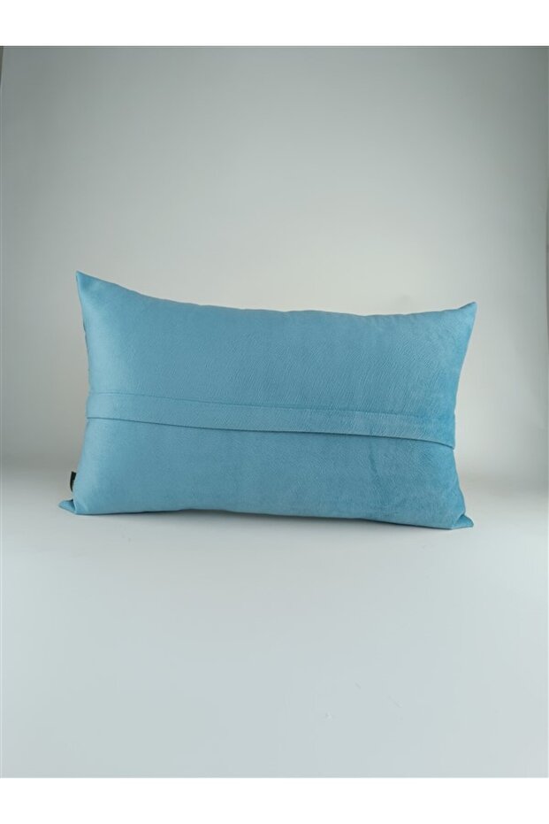 Turquoise Rectangular Throw Pillow Cover - 2