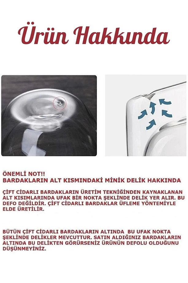 2'li Çizgili Bardak 250 ml Retro Çay Fincanı Kahve Sunum Bardağı Dayanıklı Cam Kupa Bardak Seti - 3