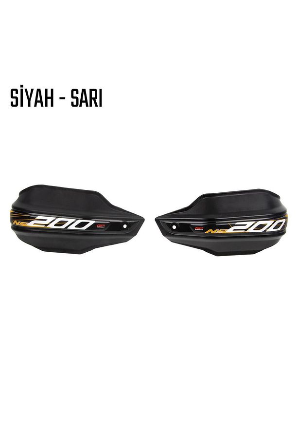 Gp Kompozit Bajaj Pulsar Ns 200 2014-2024 Uyumlu Plastik Elcik Koruma Siyah S-sarı - 3