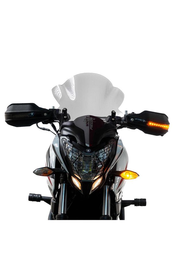 Gp Kompozit Bajaj Pulsar Ns 200 2014-2024 Uyumlu Led Sinyalli Elcik Koruma Siyah - 4