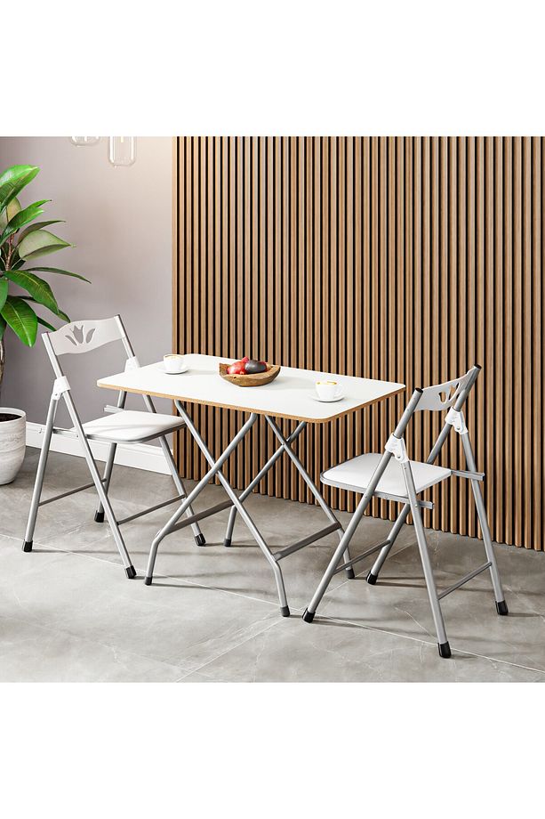 Katlanır Mutfak Masa ve 2 Adet Sandalye Takımı 50x80 - 2
